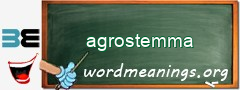 WordMeaning blackboard for agrostemma